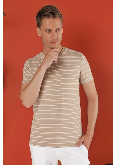Efor Ts 851 Bej Spor T-shirt Bej