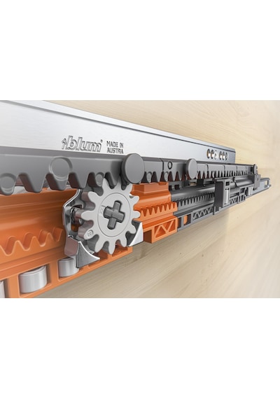 760h3000s Blum Movento Çift Açılım Frenli Ray 30 Cm-5447 Gümüş