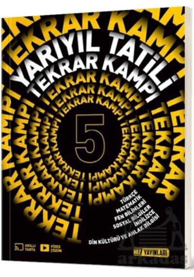 5. Sınıf Yarıyıl Tatil Kitabı Hız Yayınları Ortaokul Ciltli