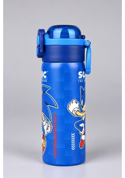 X Dekomus Lisanslı Sonic Blue Speed Collection 600 Ml Çift Fonksiyon Kapaklı Çelik Matara Diğer