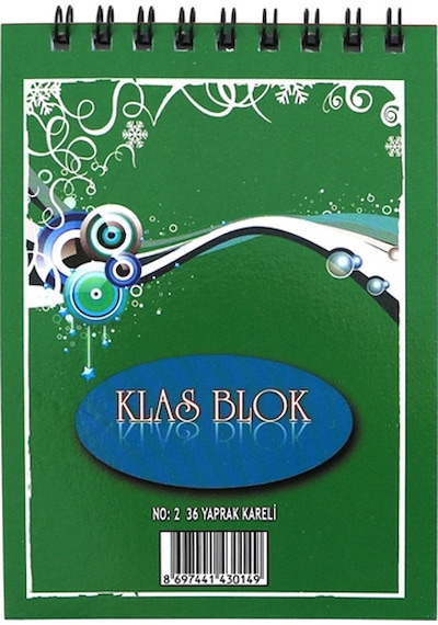 Klas Bloknot Spiralli Kareli No 2 36 Yp 24 Adet