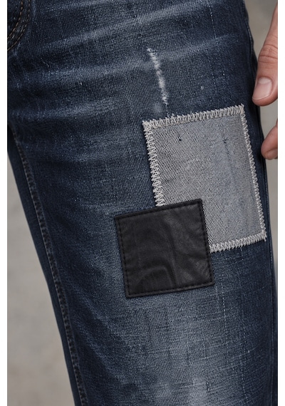 Cedy Denim Cedy Denım Erkek Slim Fit Deri & Denim Yama Detaylı Yırtıklı Jean Pantolon Vintage Eskitme Tasarım Kot Ct1220-lacivert Lacıvert Cedy Denim Cedy Denım Erkek Slim Fit Deri & Denim Yama Detaylı Yırtıklı Jean Pantolon Vintage Eskitme Tasarım Kot Ct1220-lacivert Lacıvert