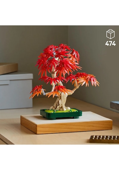 LEGO® Botanicals Japon Kırmızı Akçaağaç Bonsai Ağacı 10348 - Yetişkin Bitki Severler için Bitki Modeli Yapım Seti (474 Parça)