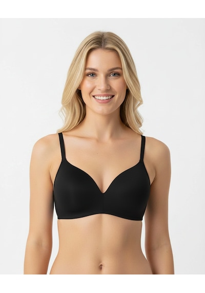 Bonbon Kadın Soft Bra Balensiz Dolgusuz Sütyen Bb2119 siyah