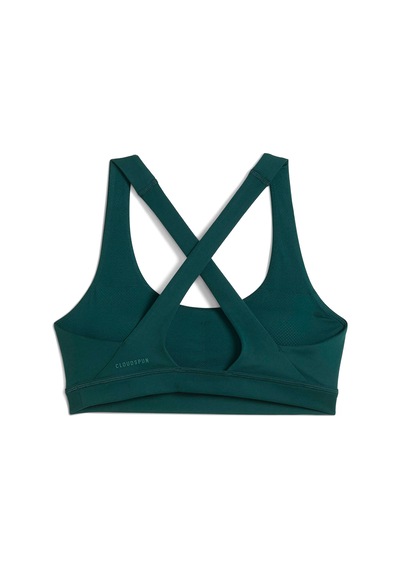 Puma Cloudspun Bra Mid Kadın Yeşil Bisiklet Yaka Sporcu Sütyeni Yeşil