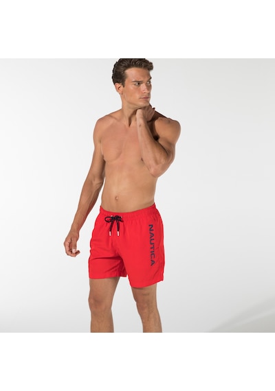 Nautica Erkek Kırmızı Deniz Şortu 026 T35112t Kırmızı