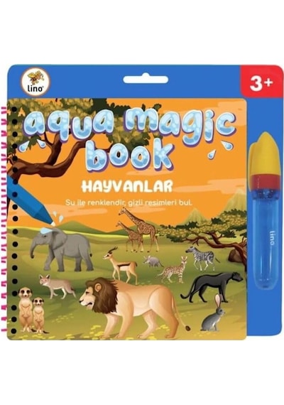 Aqua Book Hayvanlar Sihirli Boyama Kitabı