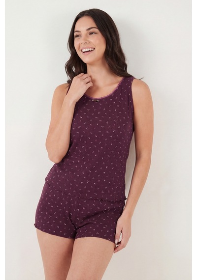 Lela Bayan Pijama Takımı 65770754 Bordo