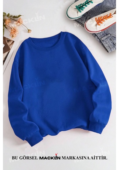 Macklin Unisex Kadın Erkek Hızlı Ve Öfkeli Bullet Suki Evo Ix Özel Tasarım Baskılı Bisiklet Yaka Sweatshirt Mavi1 Mck1394 Mavi