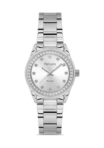 Ferrucci Fer.03676m.01 Çelik Kordon Kadın Kol Saati Metalik Gri