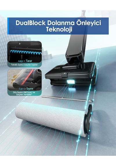 Tineco Floor One S9 Scientist 22000 Pa Şarjlı Süpürge
