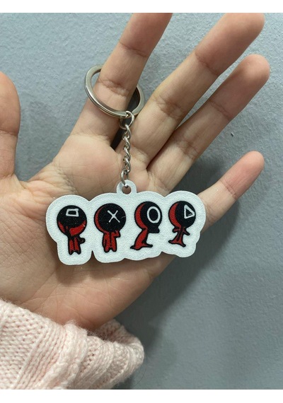 Squid Game Sevimli Figür Karakter Anahtarlık Çok Renkli 80413401
