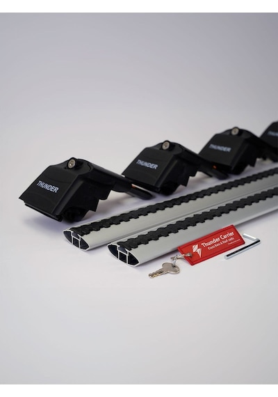Kıa Sportage 2010-2015 Trx2 Thunder Carrier Kilitli Ara Atkı Taşıyıcı Tavan Barı Gri