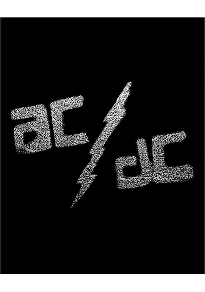 Zepplin Giyim Ac Dc Sprayed Büyük Sırt Patch Yama