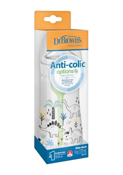 270 Ml Pp Geniş Ağız Anti-kolik Options+, Dinozor Desenli, Tekli Paket