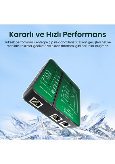 Veggieg Rj45 Rj11 Uyumlu Cat6 Cat7 Cat8 Poe Destekli Network Ethernet Test Cihazı