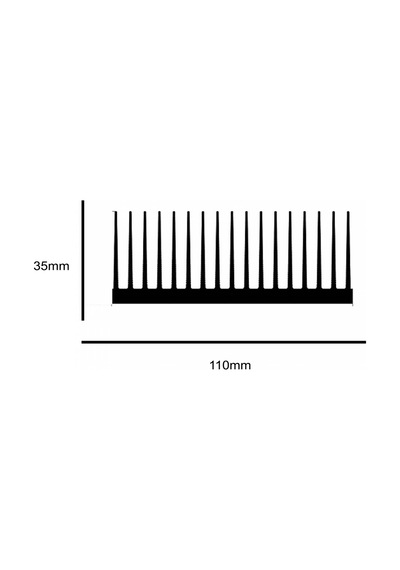 Alüminyum Soğutucu Blok 35x110mm Isı Emici 1 Metre Led Aydınlatma Devre Soğutma Profil Kanal Eloksallı 2133