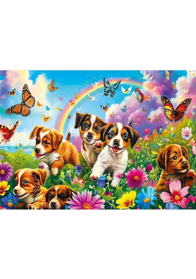 Ks Puzzle Çocuk P. Playing Puppies 50 Parça Puzzle 31754
