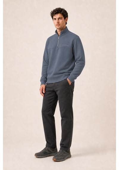 Redline Krivs Bisiklet Yaka Regular Fit Kışlık Sweatshirt Antrasit