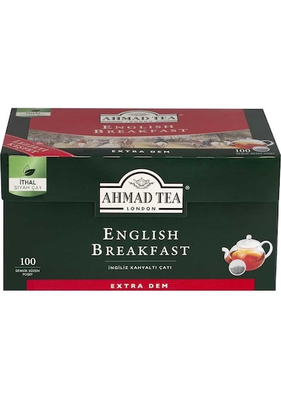 Ahmad Tea London English Breakfast Demlik Poşet Çay 100'lü