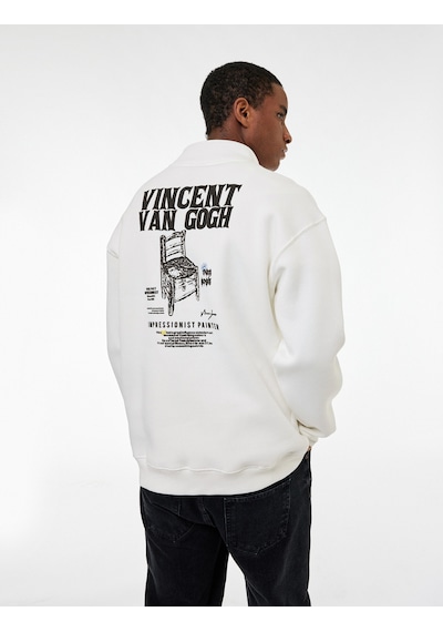 Koton Cepli Şardonlu Yarım Fermuarlı Lisanslı Van Gogh Baskılı Oversize Sweatshirt Beyaz 6wam70132mk Koton Cepli Şardonlu Yarım Fermuarlı Lisanslı Van Gogh Baskılı Oversize Sweatshirt Beyaz 6wam70132mk