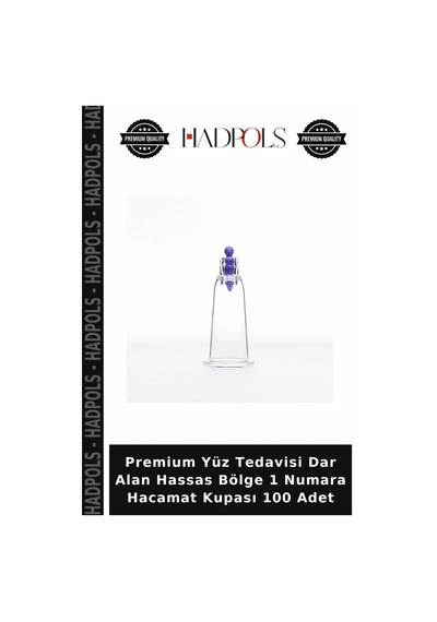 Premium Yüz Tedavisi Dar Alan Hassas Bölge 1 Numara Hacamat Kupası 100 Adet