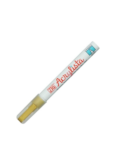 Zig Acrylista Marker Akrilik Boyama Kalemi 0.5 Mm Fine Uç  Altın
