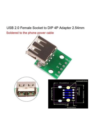 Dişi Usb Tip A Dip Dönüştürücü