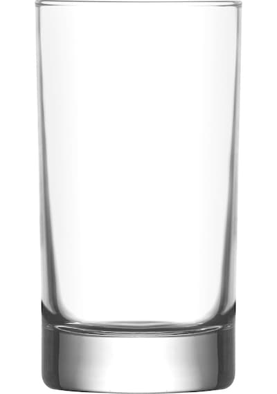 LAV Ada Cam Kahve Yanı Su Bardağı 6 Kişilik 150 ml (Likör/Şerbet Bardağı )