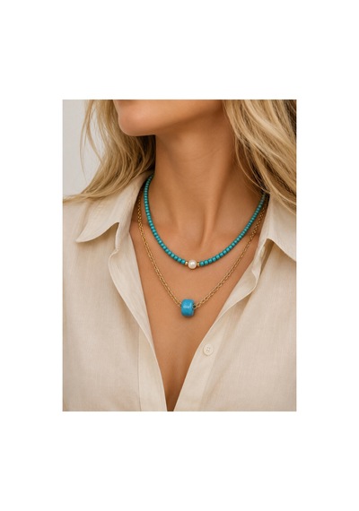 İncili Turkuaz Kolye Ve Bodrum Boncuklu Gold Zincir Kolye İkili Set Turkuaz Ve Bodrum Boncuklu Turkuaz Ve Bodrum Boncuklu İncili Turkuaz Kolye Ve Bodrum Boncuklu Gold Zincir Kolye İkili Set Turkuaz Ve Bodrum Boncuklu Turkuaz Ve Bodrum Boncuklu
