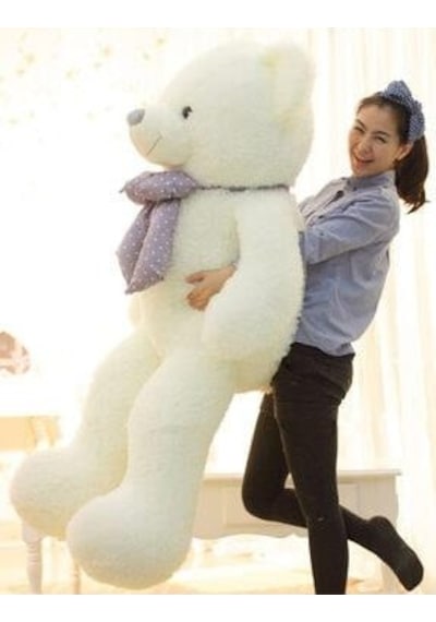 150 Cm Papyonlu Peluş Ayı-Dev Boy. % 100 Yerli - Sevgiliye Özel H Pembe