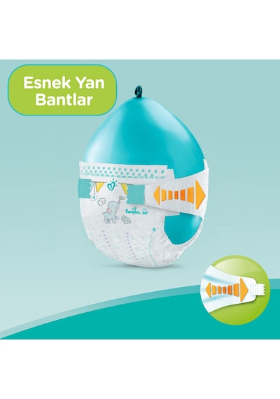 Prima Aktif Bebek 3 Beden Midi Bebek Bezi 62 Adet