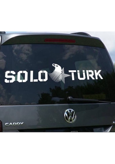 Solo Türk Sticker Oto Arka Cam Sticker 52 13 Cm
