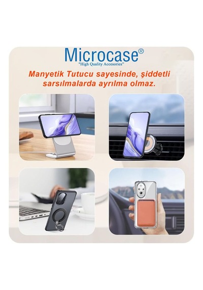 Microcase Honor 200 Pro Magsafe Uyumlu Mat Yüzey Kılıf Al4967 Siyah