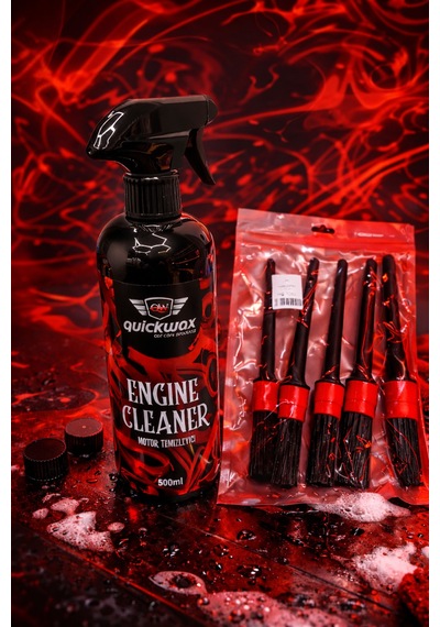 Motor Temizleyici Engine Cleaner 500ml + 5li Detay Fırçası