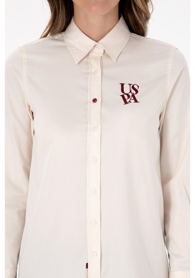 U.s. Polo Assn. Kadın Gömlek Desenli 50308653-vr256 İnci