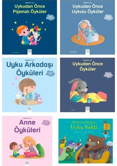 6 Al 5 Öde Uykudan Önce Öyküler Seti , Anne, Pijama, 1001 Çiçek, Uyku Vakti Kitapları