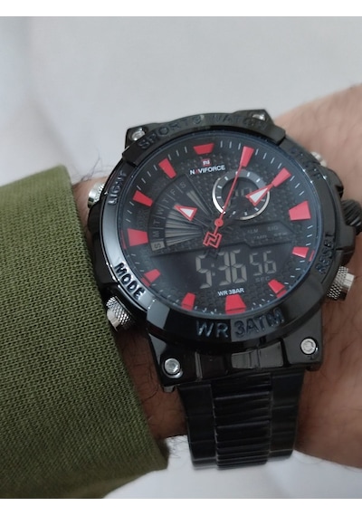 Naviforce Erkek Kol Saati Çift Kordonlu Dijital & Analog 2102