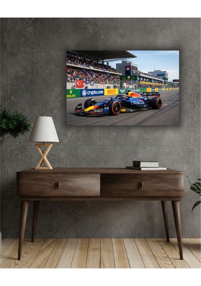 Formula 1 Motors Temalı Dekoratif Cam Tablo -26