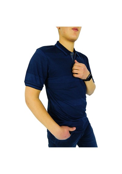 Naykı Erkek Polo Yaka Ringel Jakarlı T-shirt 19052 Bgl-st01043 001