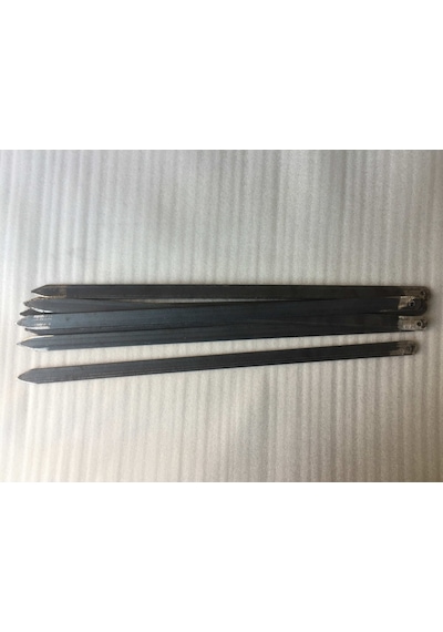 Adana Kebap Şişi -60Cm-2Cm - 20 Adet- Galvanizsiz Silme