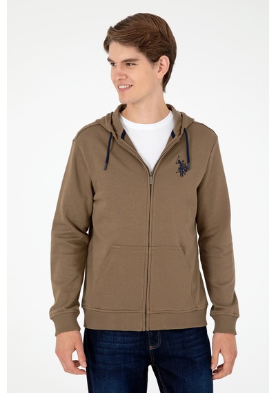 U.s. Polo Assn. Erkek Haki Sweatshirt 50295147-vr027 Haki