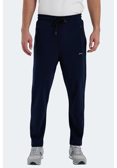 Slazenger Ones In Erkek Fermuar Cepli Koyu Gri Eşofman Altı Çok Renkli