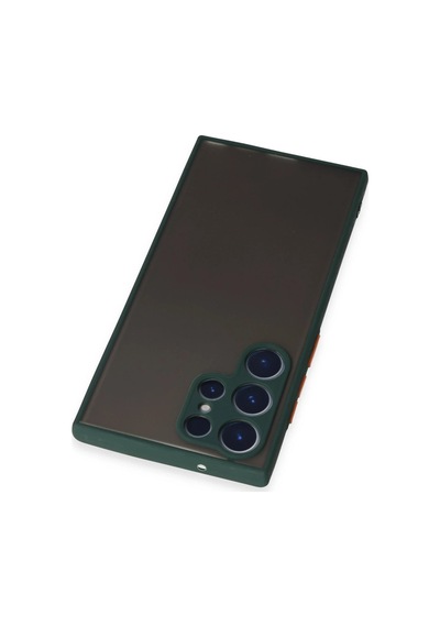 Newface - 514 - Samsung Galaxy S22 Ultra Kılıf Montreal Silikon Kapak - Matxzngz - - Yeşil