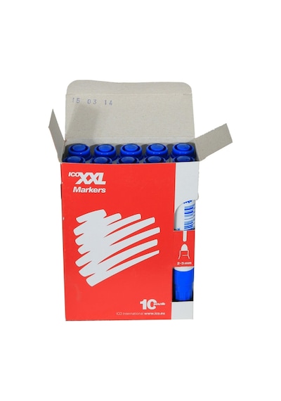White Board Marker Xxl Beyaz Yazı Tahta Kalemi Mavi 10 Lu
