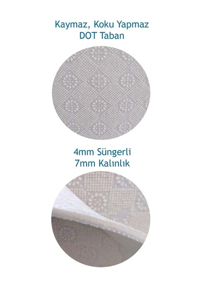 Rugviva Makinede Yıkanabilir Kaymaz Tabanlı Lazer Kesim Çocuk Halısı Ayıcıklı Ar185 Çok Renkli