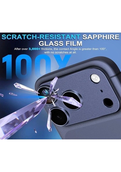 Apple Uyumlu iPhone 17 Pro Metal Koruyucu Lens Çerçeveli Pürüzsüz Abis