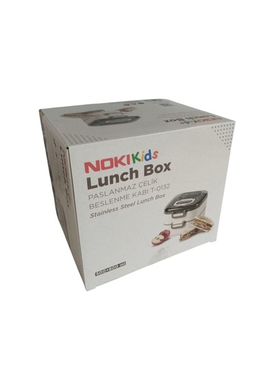 Noki Kids Paslanmaz Çelik Beslenme Kabı 1300 Ml Çift Katlı Çok Renkli