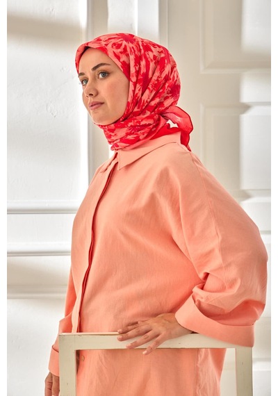 Silk Home Velora Eşarp 161001-36 Narçiçeği, Pudra, Mor