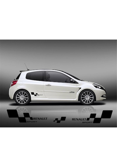 Renault Sport Sticker Seti Sağ Sol Araba Stickeri Yeni Nesil